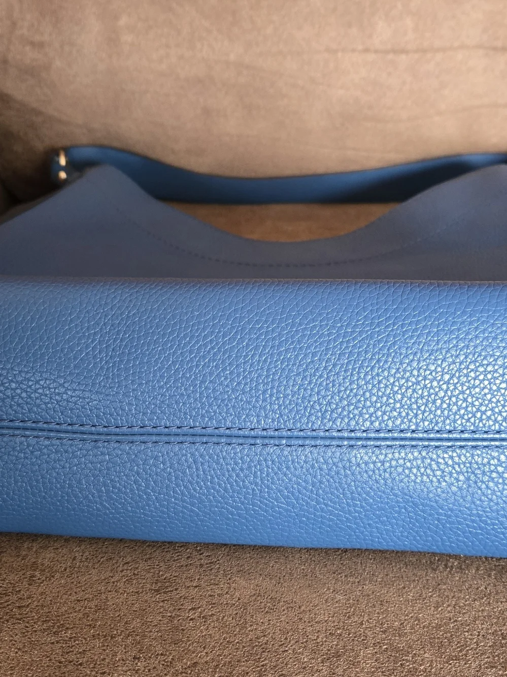 Michael Kors Blue Leather Shoulder Bag